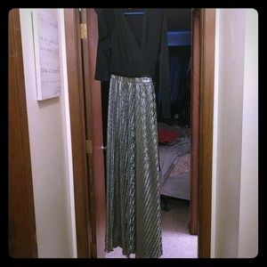 Lularoe Dianna Size XL - Black and silver gown